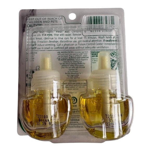 8 Count Air Wick Vibrant Scented Oil Refills -  Vanilla & Warm Caramel - Picture 2 of 4